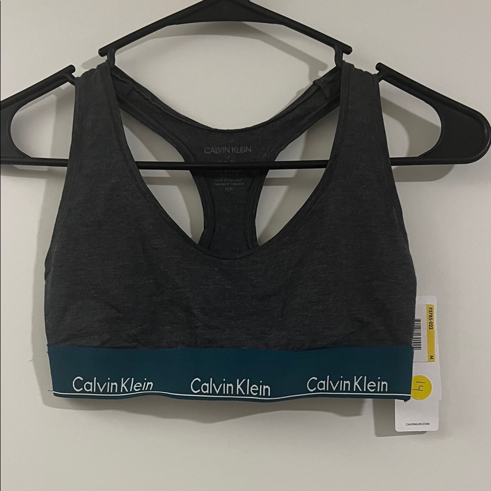 Calvin Klein Women's Dark Gray Sports Bra